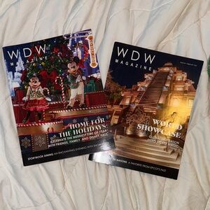 New WDW Magazine Bundle Dec. 2019 Holiday and Feb. 2021 World Showcase Editions